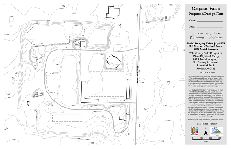 Custom Property Map with Contours and Buildings Outlined